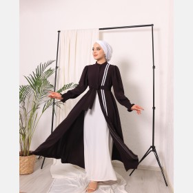 102 çizgili abaya