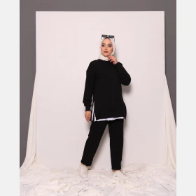 095 fermuar detaylı spor takım